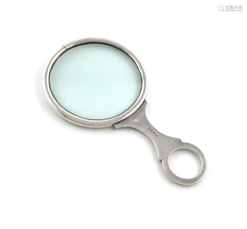 An Edwardian silver magnifying glass, by Deakin and Francis,...