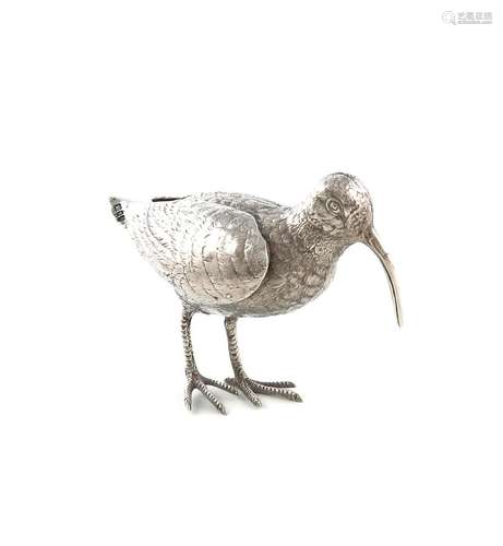 A modern silver model of a woodcock, by E. Barnard, London 1...