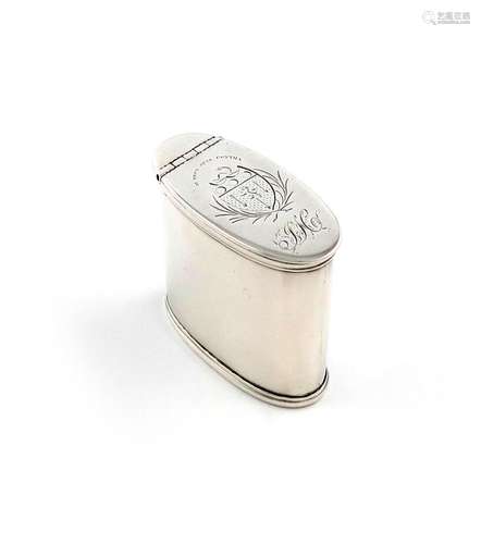 A George III Scottish silver snuff box, makers mark JM, Edin...