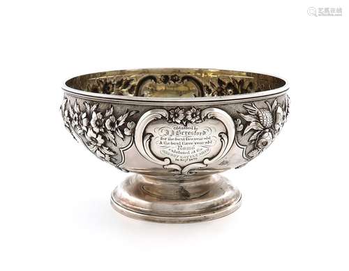 An early Victorian Scottish silver agricultural bowl, by Mar...