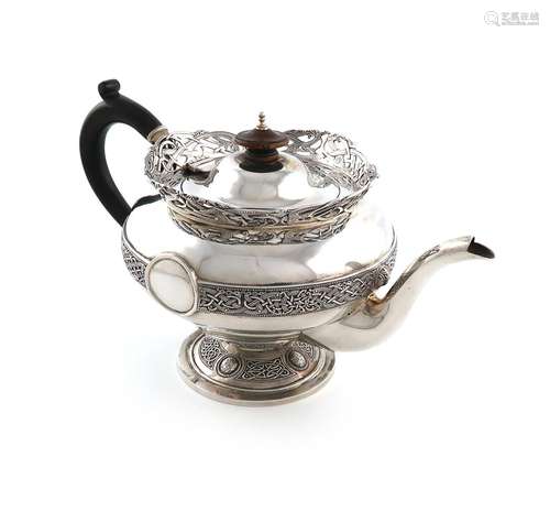 An Irish silver teapot, by Sharman D Neill, (of Belfast), Du...