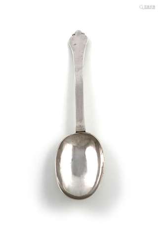 A Charles II silver Flame-back Trefid spoon, by John King, L...