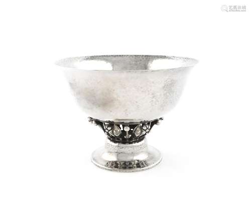 A silver bowl in the Georg Jensen manner, marked sterling an...