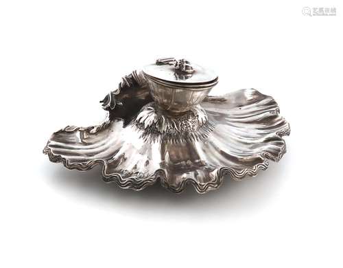 A Victorian silver inkstand, by James Charles Edington, Lond...