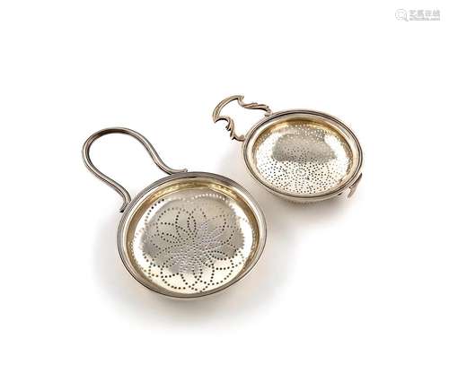 A George III silver lemon strainer, by Edward Aldridge, Lond...