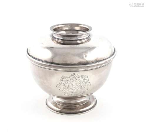 A George I silver sugar bowl and cover, by William Fleming, ...