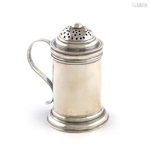 A George II silver kitchen pepper pot, by John Newton, Londo...