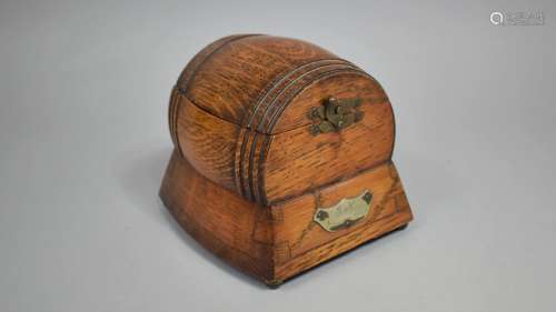 An Early/Mid 20th Century Oak Novelty Musical Box in the For...