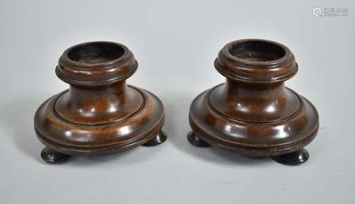 A Pair of 19th Century Regency Rosewood Coasters or Pedestal...