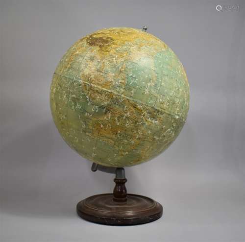 A Philips 19 inch Terrestrial Globe on Ebonised Stand with C...