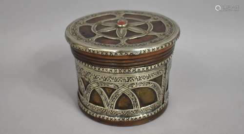 A 19th Century Indonesian Betel Nut Box, Turned Hardwood wit...