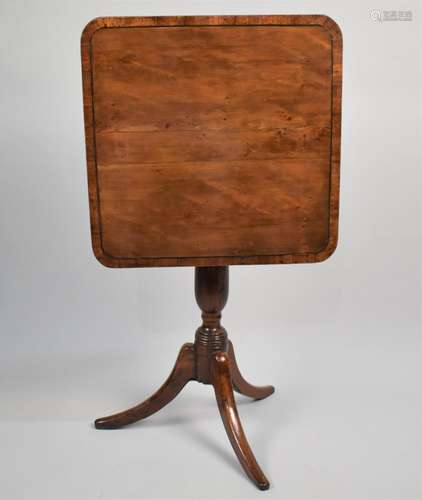 An Early 19th Century George III Yew Wood Tripod Table with ...