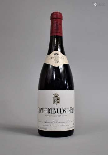 A Bottle of 1985 Chambertin Clos De Beze Domaine Armand Rous...