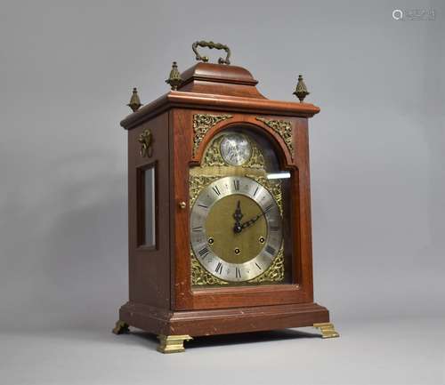 A Large Late 20th Century Georgian Style Mahogany Cased Temp...