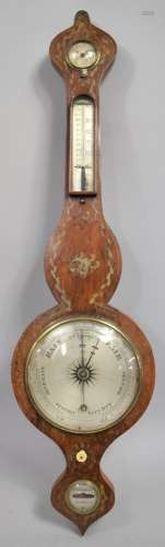 An Early 19th Century Rosewood Mercury Barometer with Painte...