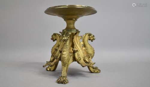 A 19th Century Grand Tour Gilt Bronze Ormolu Tazza with a Di...