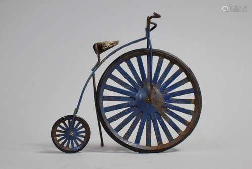 An Early 20th Century Tin Plate Model of a Penny Farthing Bi...