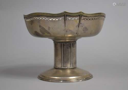 An Austrian Silver Bowl with Pierced Border on Circular Foot...