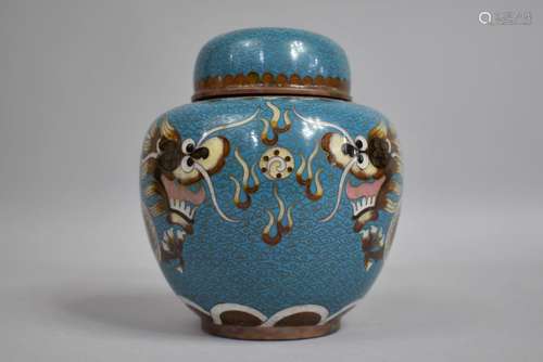 A 20th Century Chinese Cloisonne Ginger Jar and Cover, Decor...