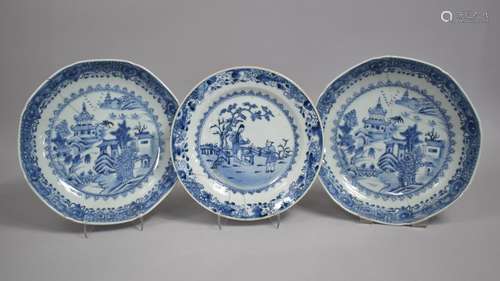 Two 18th/19th Century Chinese Porcelain Blue and White Shall...