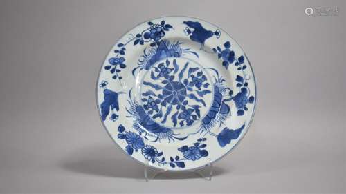 An 18th/19th Century Chinese Blue and White Export Plate Dec...