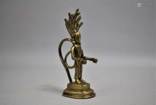 A Far Eastern Bronze Altar Incense Burner in the Form of Cel...