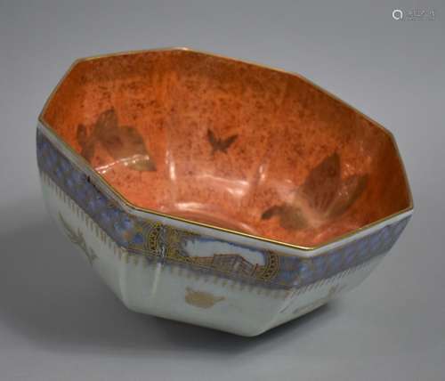 A Wedgwood Butterfly Fairyland Lustre Octagonal Bowl, the In...