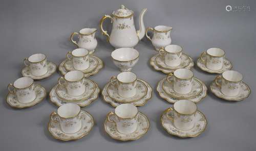 A Royal Crown Derby Normandie Pattern Coffee Set to Comprise...