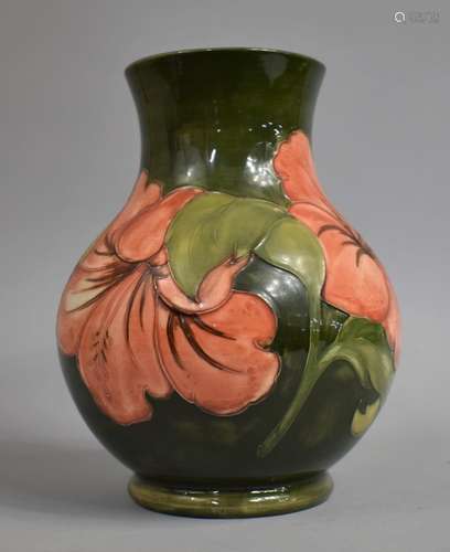 A Large Moorcroft Vase, Hibiscus Pattern, Impressed Factory ...