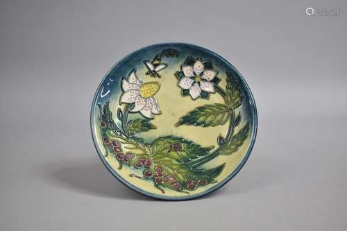 A Small Moorcroft Dish, Impressed Mark to Base and Dated 99,...