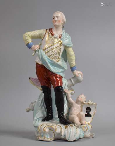 A Rare 18th/19th Century, Possibly Derby Porcelain Figure of...