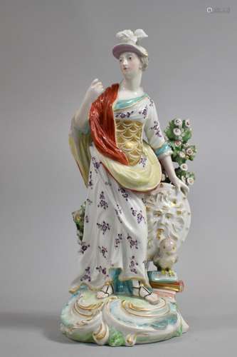 An 18th/19th Century, Possibly Derby Porcelain, Figure of Mi...