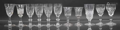 A Collection of 19th Century and later Glass to comprise pai...