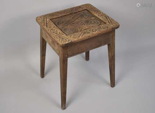 A Rustic Country Made Side Table formed from Late 19th Centu...