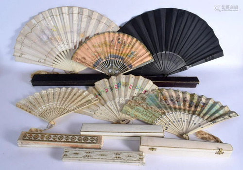 SIX BOXED VINTAGE FANS. (6)