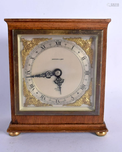 AN ENGLISH ELLIOTT MANTEL CLOCK. 14 cm x 12 cm.