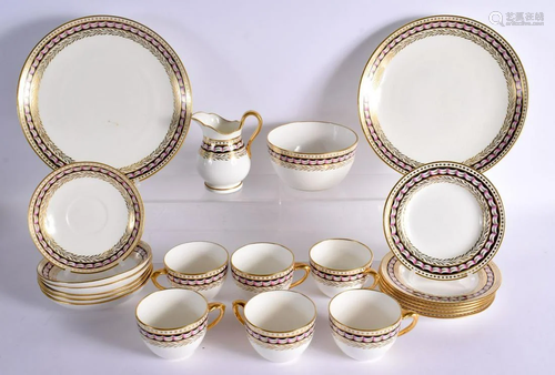 LATE 19TH / EARLY 20TH CENTURY MINTON TEA SERVICE PAINTED IN...