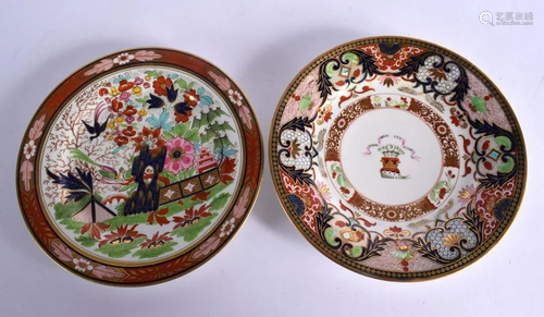 EARLY 19TH CENTURY BARR FLIGHT BARR IMARI STYLE PLATE PAINTE...