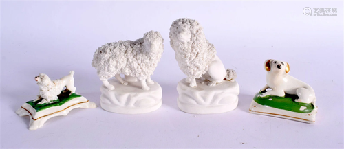 19TH CENTURY PAIR OF ENGLISH PORCELAIN BISCUIT FINELY MODELL...