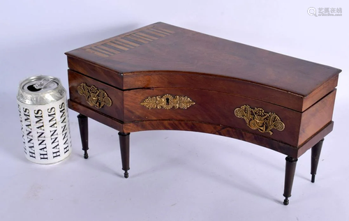 A RARE 19TH CENTURY FRENCH PALAIS ROYALE PIANO FORM ETUI MUS...