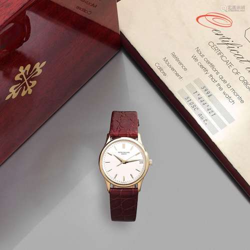 PATEK PHILIPPECALATRAVA. REF. 3998.VENDUE LE 23 MARS 1992Mon...