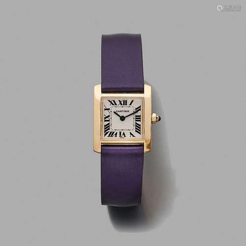 CARTIERTANK FRANCAISE. REF. 1820.Montre bracelet de dame en ...