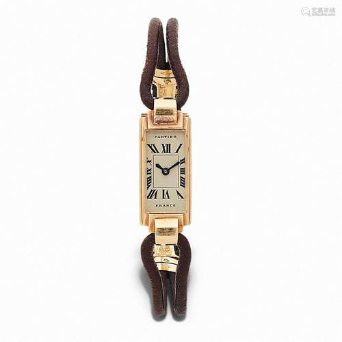 CARTIERMONTRE "BAGUETTE"1925-1930.Montre bracelet ...