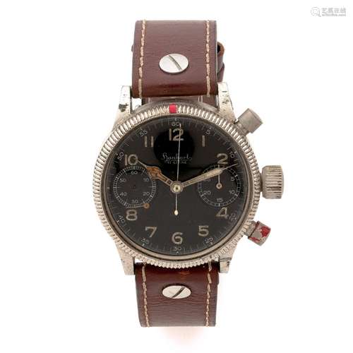 HANHARTCHRONOGRAPHEANNEES 40Montre bracelet de l'Armée de l'...