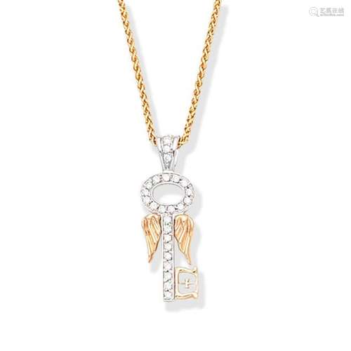 THEO FENNELL DIAMOND-SET PENDENT,