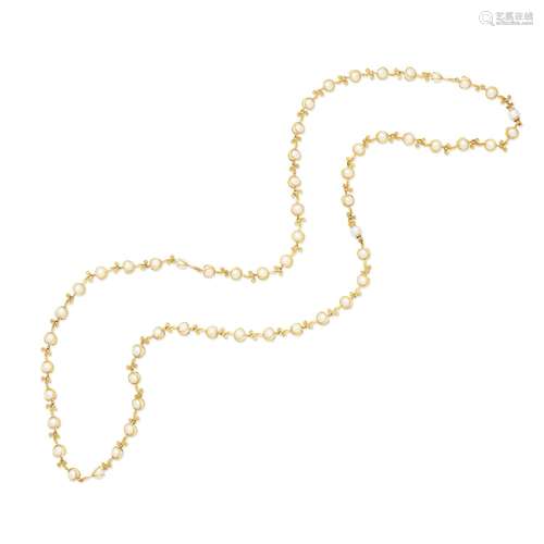 【Ω】CULTURED PEARL LONGCHAIN