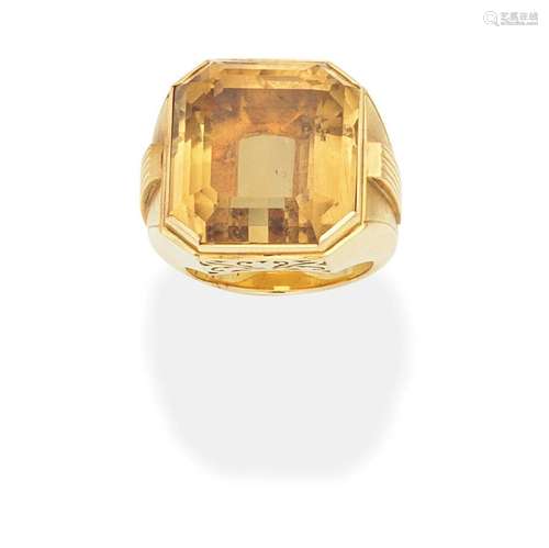 CITRINE DRESS RING