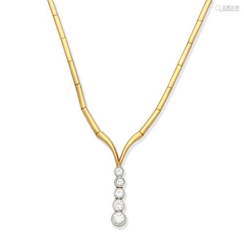 DIAMOND-SET NECKLACE,