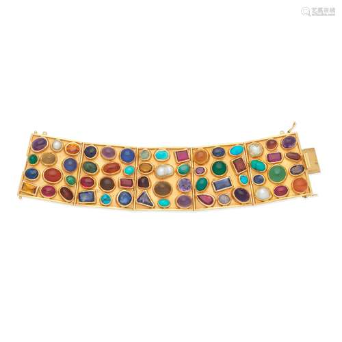 MULTI GEM-SET BRACELET,