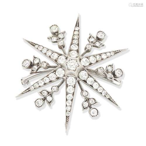 DIAMOND STAR BROOCH/PENDANT